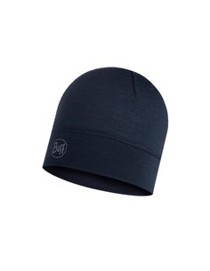 Merino Wool 1 Layer Hat Solid Black