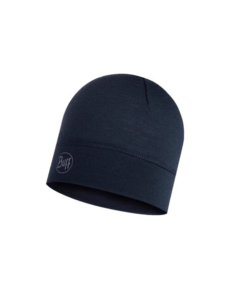 Merino Wool 1 Layer Hat Solid Black